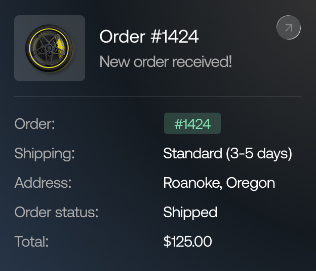 NewOrderShopifyNotification